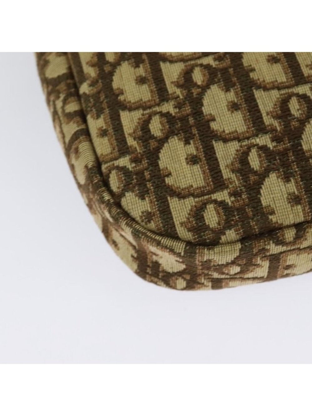 Authentic Christian Dior Trotter Canvas Shoulder Bag Brown Gold - Picture 16 of 16